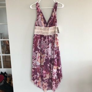 NWT Free People Lovely Garden Floral Chiffon Dress